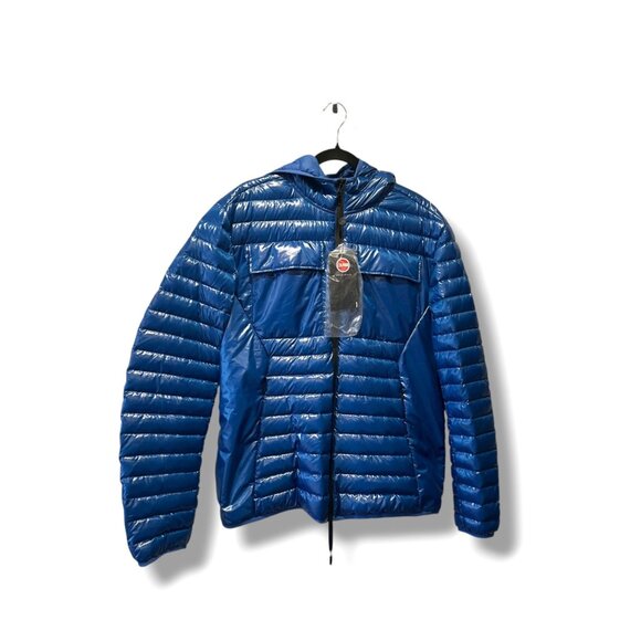 COLMAR Originals $459 Lightweight Duck Down Puffer Jacket Hoodie Zip 58/48 XXL - Picture 6 of 16